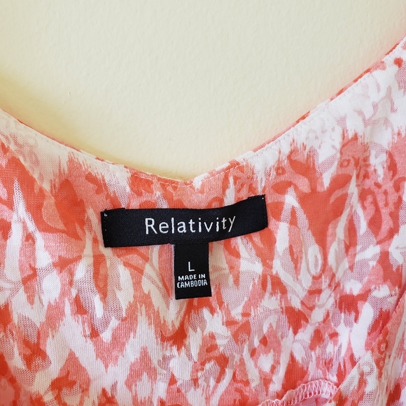 Last Chance - Bundle and Save - Relativity pink and white tiered tank. - Picture 3 of 7